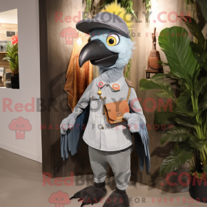 Grå spætte maskot kostume...