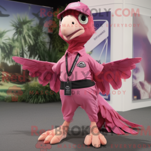 Pink Archaeopteryx maskot...