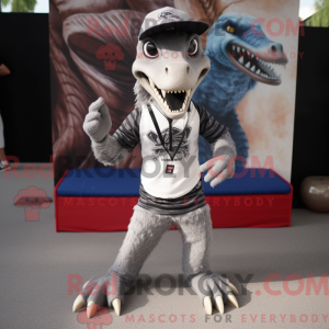 Sølv Deinonychus maskot...