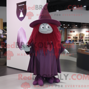 Maroon Witch S Hat maskot...