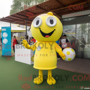Lemon Yellow Soccer Ball...