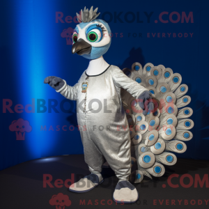 Silver Peacock mascot...