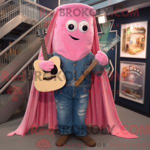 Pink Celtic Harp mascot...