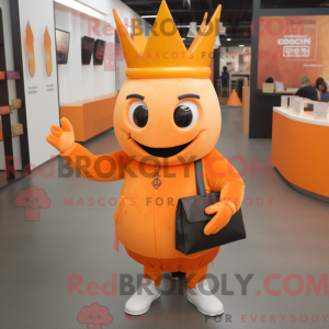 Orange Queen mascot costume...