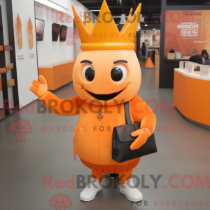 Orange Queen maskot kostume...