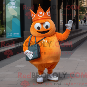 Orange Queen mascot costume...