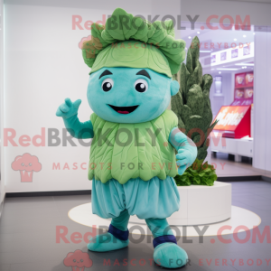 Cyan Cabbage Maskottchen...