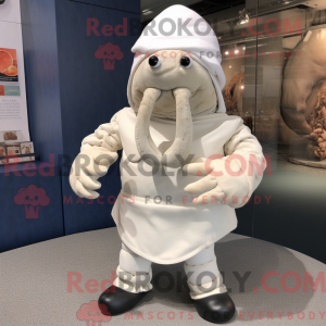 White Eremit Crab maskot...