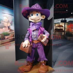 Purple Cowboy mascot...
