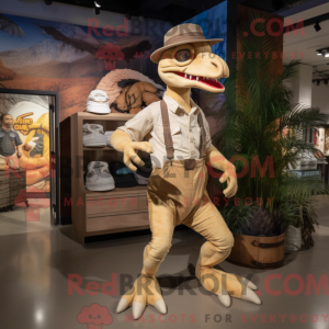 Creme Deinonychus maskot...