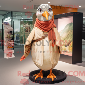 Peach Fasan maskot kostume...