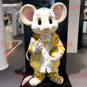 Guldmus maskot kostume...