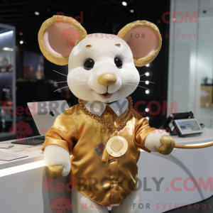 Guldmus maskot kostume...