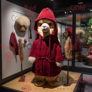 Maroon Alpaca mascot...