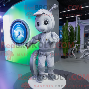Silver Unicyclist mascot...