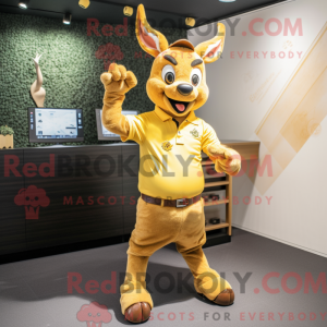 Goldener Hirsch Maskottchen...