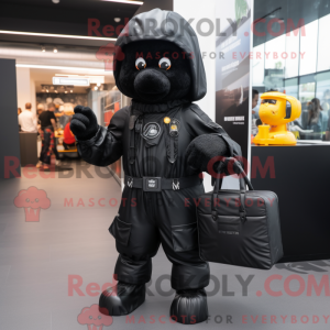 Black Commando mascot...