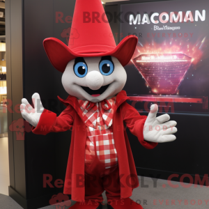 Red Magician mascot costume...