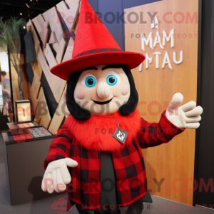 Red Magician mascot costume...