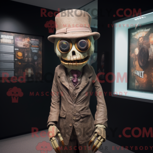Tan Undead maskotdraktfigur...