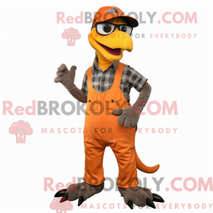 Orange Deinonychus mascot...
