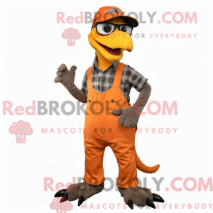 Orange Deinonychus maskot...