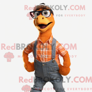 Orange Deinonychus mascot...