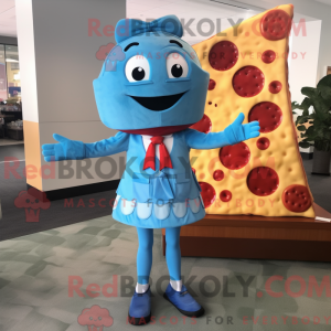 Sky Blue Pizza mascot...