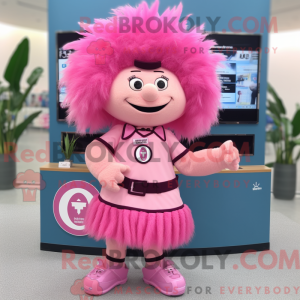 Pink Chief maskot kostume...