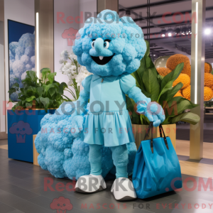 Sky Blue Cauliflower mascot...