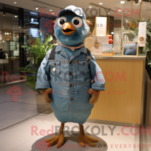 Brown Pigeon mascot costume...
