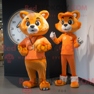 Oranje Puma-mascottekostuum...