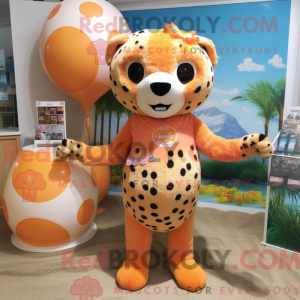 Peach Cheetah mascot...