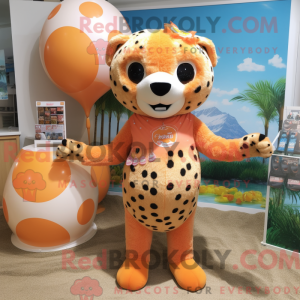 Peach Cheetah maskot...