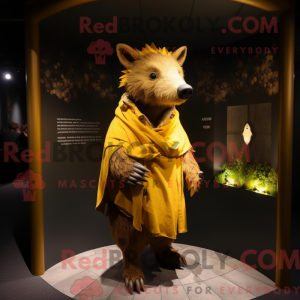 Gold Wild Boar mascot...