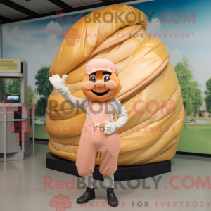 Peach Croissant mascot...