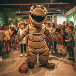 Brown Titanoboa mascot...