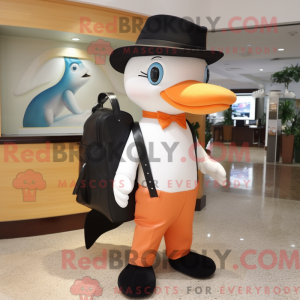 Peach Dolphin mascot...