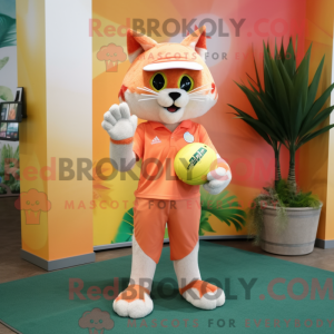 Peach Lynx mascot costume...
