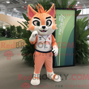 Peach Lynx maskot kostume...