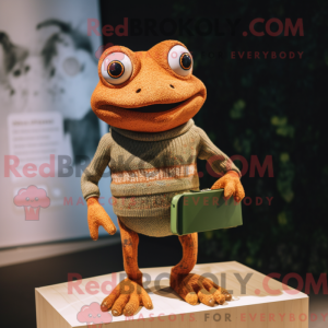 Rust Frog mascot costume...
