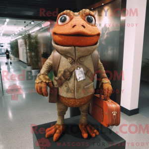 Rust Frog mascot costume...