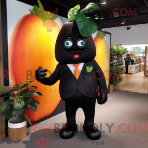 Sort Mango maskot kostume...