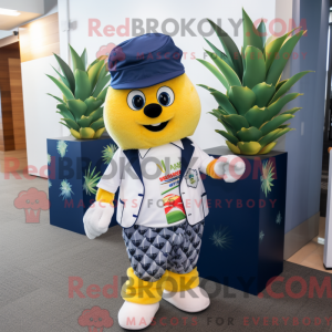 Navy Pineapple maskot...