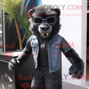 Black Smilodon mascot...