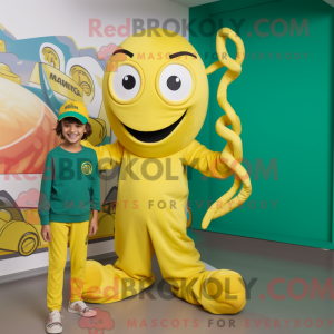 Yellow Medusa mascot...