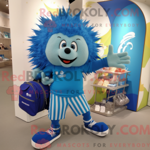 Blue Porcupine mascot...