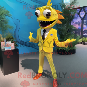 Yellow Barracuda mascot...