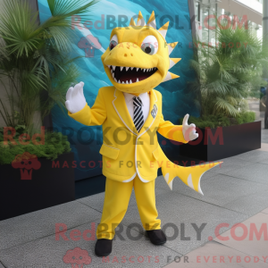 Yellow Barracuda mascot...