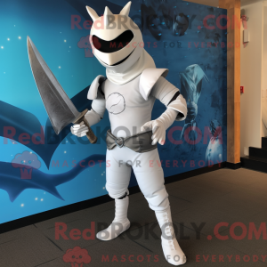 White Swordfish mascot...